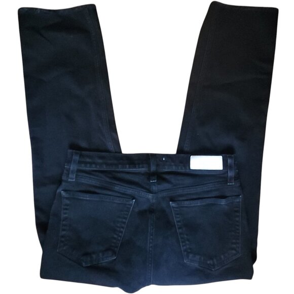RE/DONE 90s Straight Leg Jeans Washed Black Denim Raw Hem Women's Size 30 $265 - Picture 6 of 7